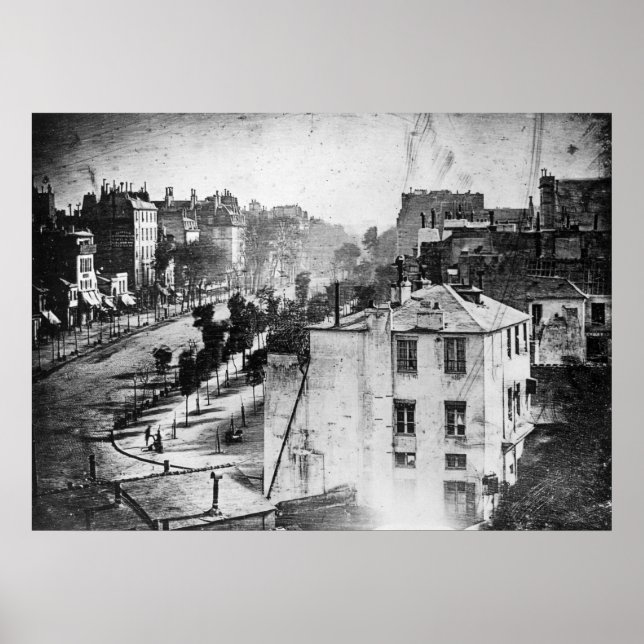 Affiches Boulevard du Temple, par Daguerre, photo historiqu (Devant)