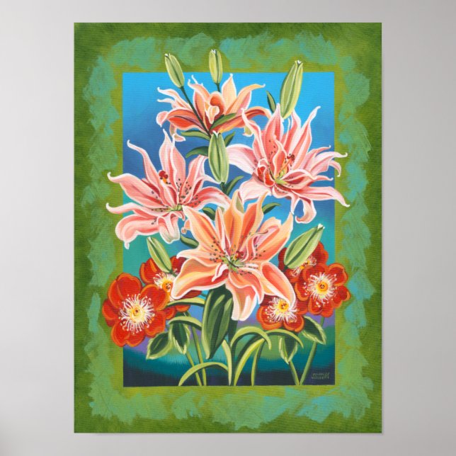 Affiches Bouquet à la frontière II (Devant)