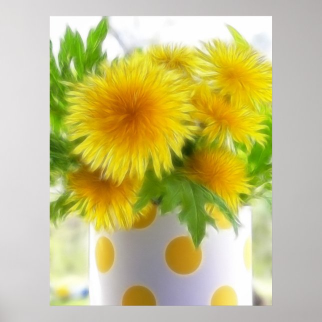 Affiches Bouquet Dandelion Spring (Devant)