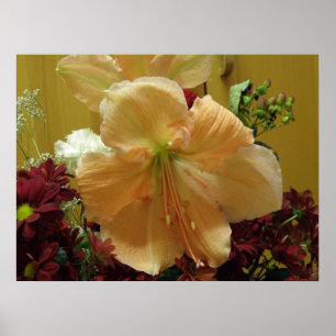 Affiches Bouquet Lys rose Imprimer