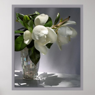 Affiches Bouquet Magnolia Imprimer -20x24 -autres tailles é