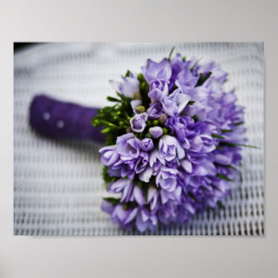 Affiches Bouquet Mariage pourpre