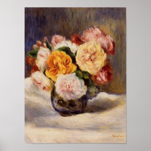 Affiches Bouquet Renoir Rose