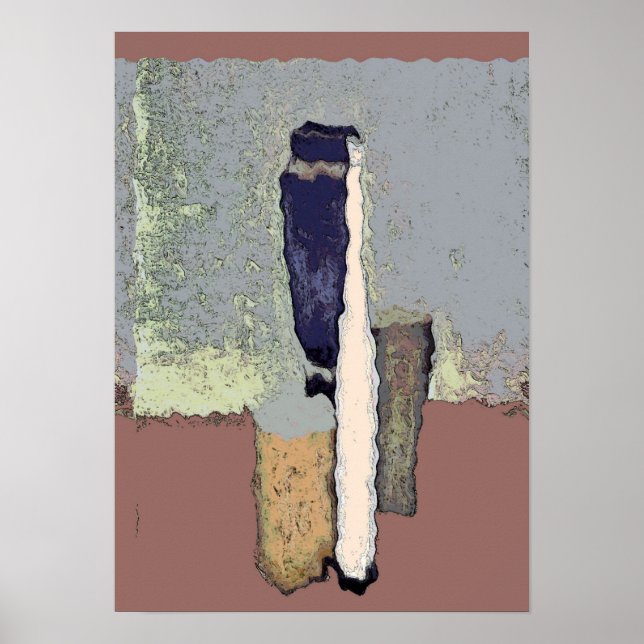 Affiches Bouteilles Abstraites encore vie (Devant)