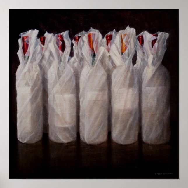 Affiches Bouteilles de vin enrobées 2010 (Devant)