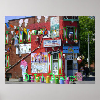 Affiches Boutique de crème glacée