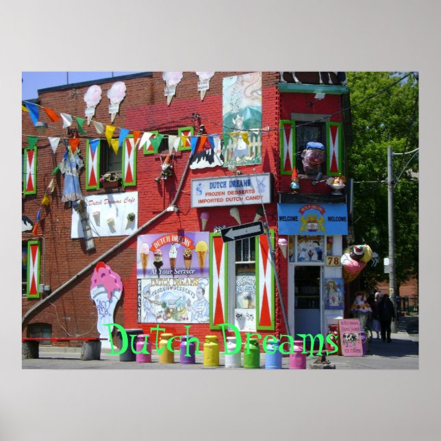 Affiches Boutique de crème glacée (Devant)
