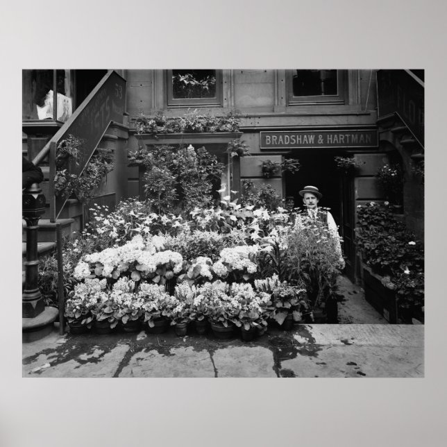 Affiches Boutique de fleurs (Devant)