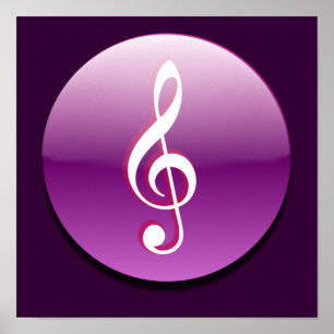 Affiches Bouton Clapet Arbre Violet