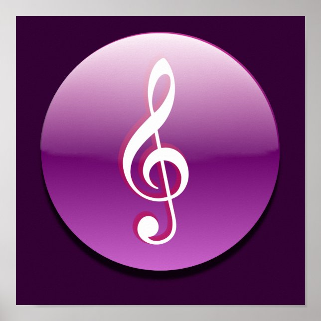 Affiches Bouton Clapet Arbre Violet (Devant)