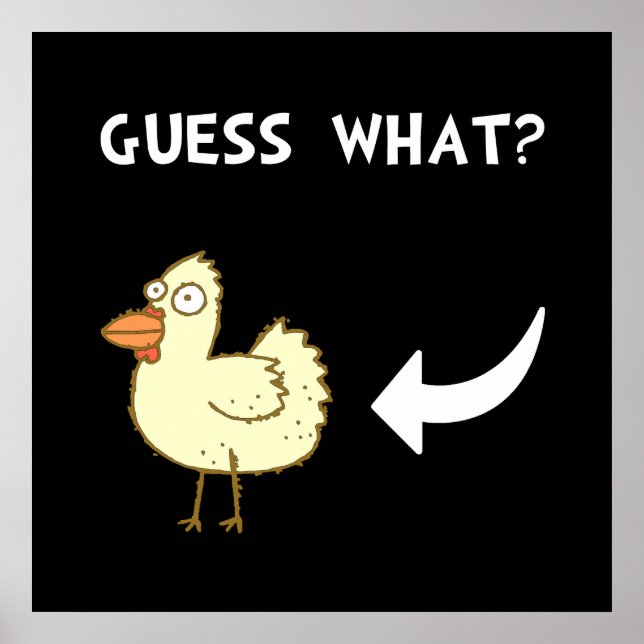 Affiches Bouton de poulet (Devant)