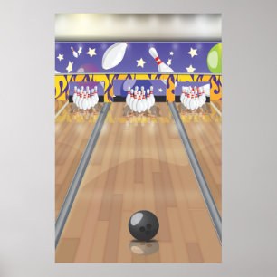 Affiches Bowling à dix quilles