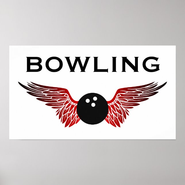 Affiches bowling ailé (Devant)