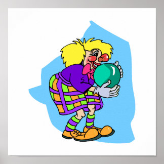 Affiches Bowling Clown