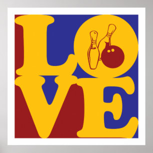 Affiches Bowling Love