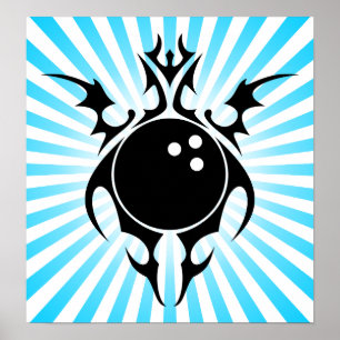 Affiches bowling : tribalz