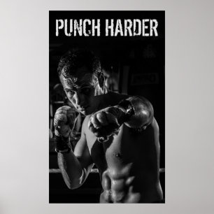 Affiches Boxe Punch Workout Motivation
