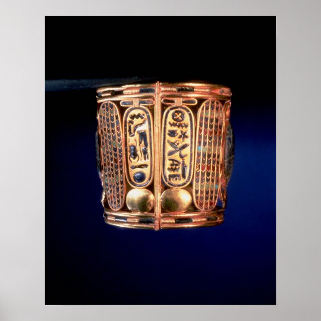 Affiches Bracelet avec le cartouche de Psusennes I (Devant)