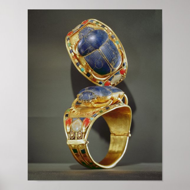 Affiches Bracelet Scarab, du tombeau de Toutankhamon (Devant)