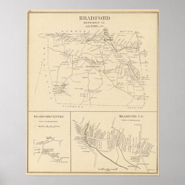 Affiches Bradford, Merrimack Co (Devant)