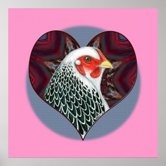 Affiches Brahma Hen Heart (Devant)