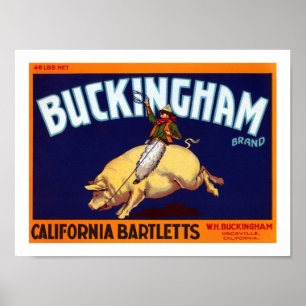 Affiches Brand de Buckingham California Bartletts
