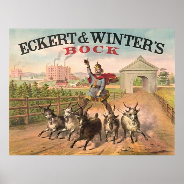 Affiches Brasserie vintage Ad 1871 (Devant)