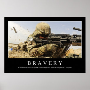 Affiches Bravoure : Citation inspirée