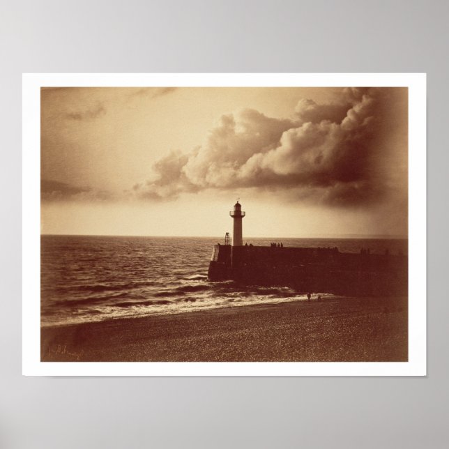 Affiches Breakwater at Sete, c.1855 (tirage albumen d'un c (Devant)