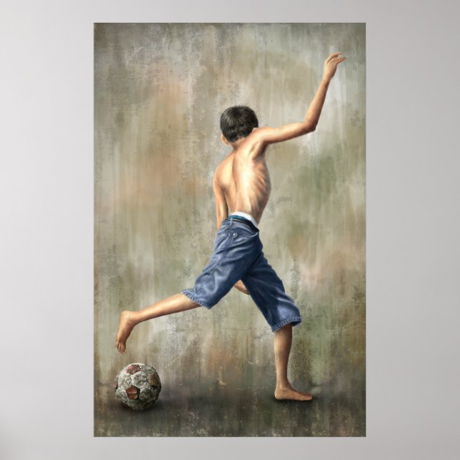 Affiches Brésil 2014 Le soccer du désir Art par Jackie Liao (Devant)