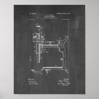 Affiches Brevet Ophtalmoscope du médecin de l'oeil - tablea