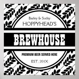 Affiches BREWERY Beer Maker's Sign