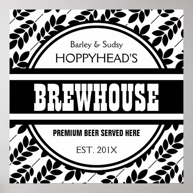 Affiches BREWERY Beer Maker's Sign (Devant)