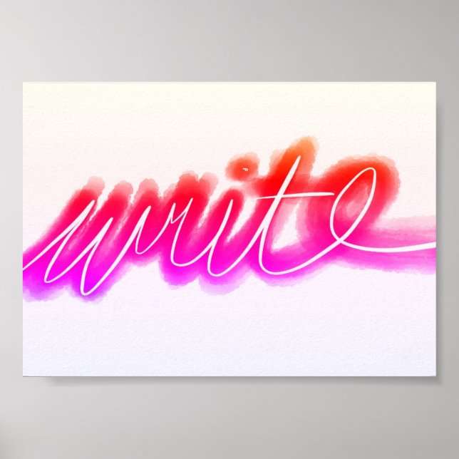 Affiches Bright Write (Devant)