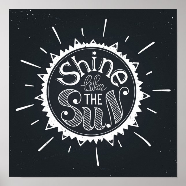 Affiches Brille Comme Le Soleil (Devant)
