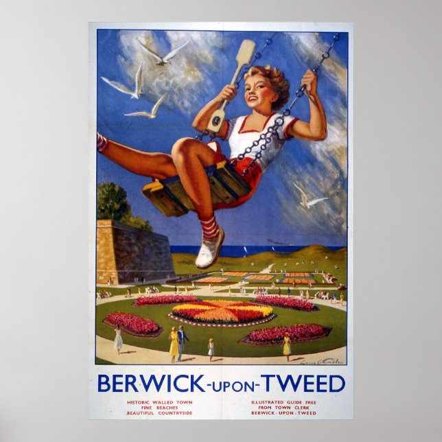 Affiches British Railways Berwick-upon-Tweed (Devant)