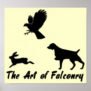 Affiches Brittany Spaniel et Falconry