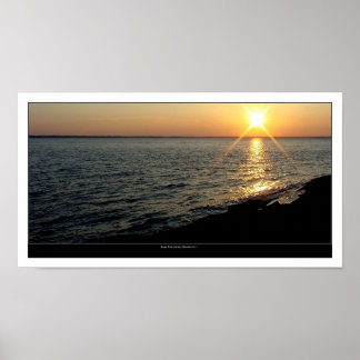 Affiches Broad River au coucher du soleil