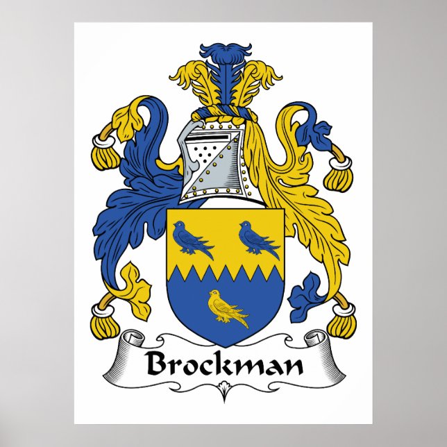 Affiches Brockman Family Crest (Devant)