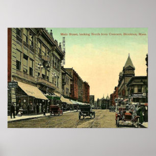 Affiches Brockton, Massachusetts, photo vintage de 1910