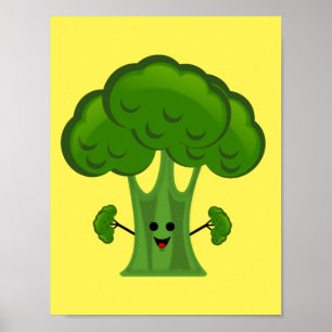 Affiches Brocoli drôle