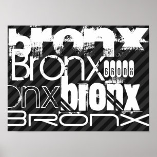 Affiches Bronx ; Gris noir et gris foncé