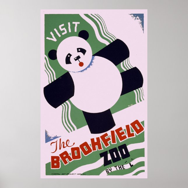 Affiches Brookfield Zoo Panda (Devant)