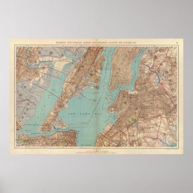 Affiches Brooklyn, Jersey City et Hoboken (Devant)