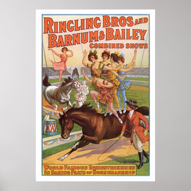 Affiches Bros à sonneries. Annonce équestrienne 1910 (Devant)