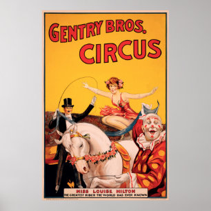 Affiches Bros Gentry. Cirque