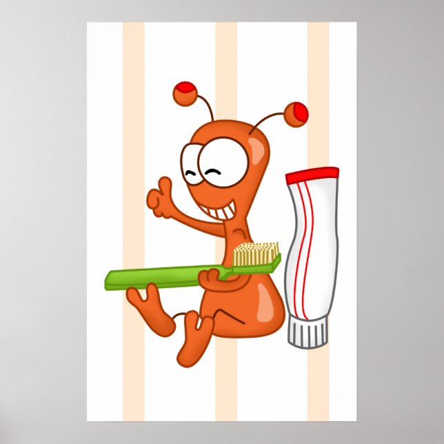 Affiches Brossage Kukie et dent 3 (Devant)