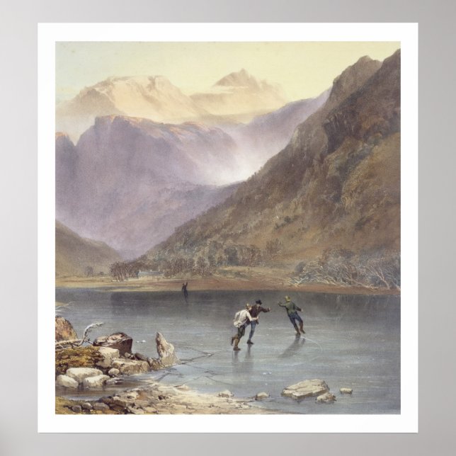 Affiches Brothers Water, détail des patineurs à glace, de ' (Devant)