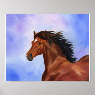 Affiches Brown Andalusian horse print