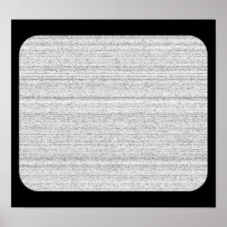 Affiches Bruit blanc. Grain de neige noir et blanc.